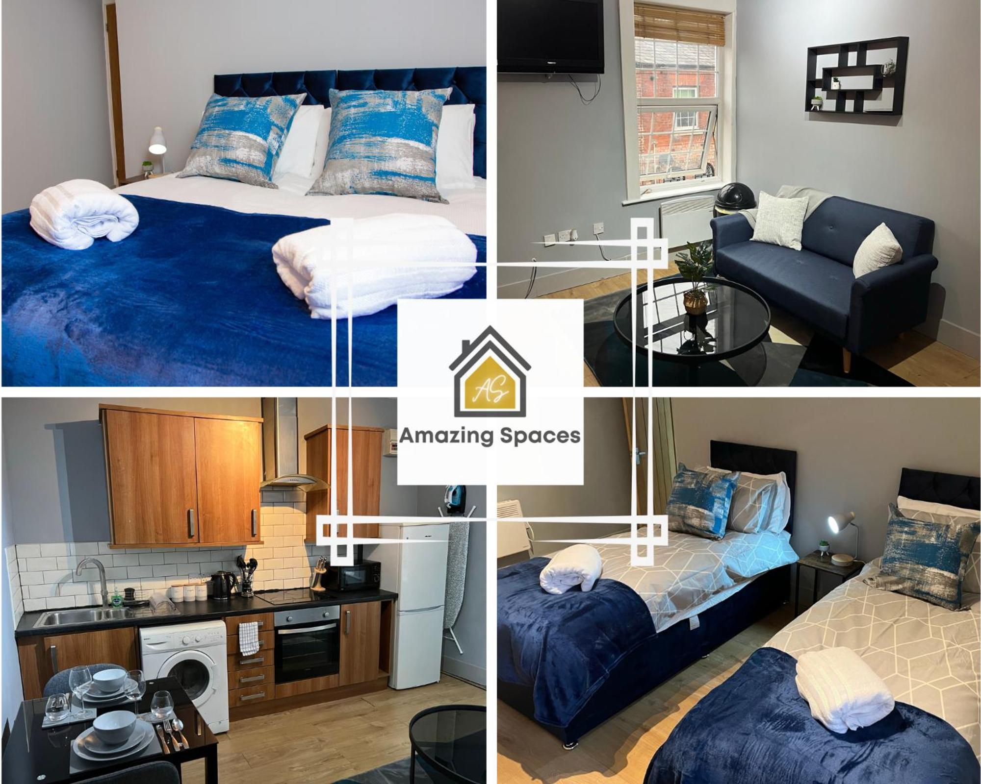 City Centre 2 Bed Flat Sleeps 3 For Work And Leisure With Free Wifi By Amazing Spaces Relocations Ltd Warrington  Exterior foto